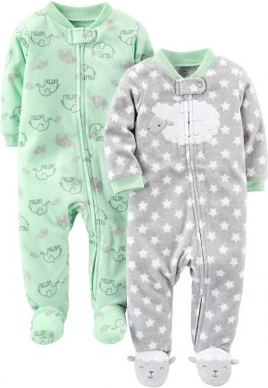 Simple Joys by Carter's Baby 2-Pack Fleece Footed Sleep and Play