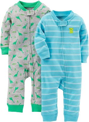 Simple Joys by Carter's Baby Boys' 2-Pack Cotton Footless Sleep and Play