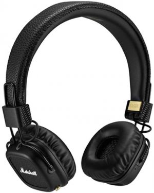 מבצעי Black Friday אוזניות Marshall Major II Bluetooth On-Ear Headphones, Black (4091378) - Discontinued