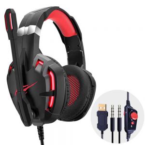 מבצעי Black Friday אוזניות Havit F30 E-sports Wired Gaming Headphone USB 7.1 Stereo 50mm Dynamic Headset with HD Noise Cancelling Mic