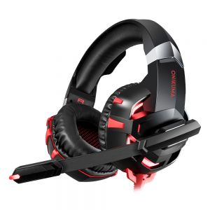 מבצעי Black Friday אוזניות ONIKUMA K2A Gaming Headphone LED Light Noise Cancelling Wire Over Ear Stereo Headset with Mic