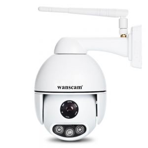 מבצעי Black Friday מצלמות אבטחה WANSCAM K54 Outdoor PTZ 4X Digital Zoom 1080P IP WiFi Camera Security Dome ONVIF P2P Night Vision Outdoor