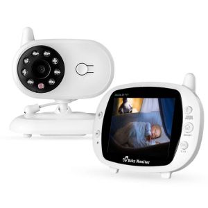 מבצעי Black Friday מצלמות אבטחה 3.5 inch Baby Monitor 2.4GHz Video LCD Digital Camera Night Vision Temperature Monitoring Monitors