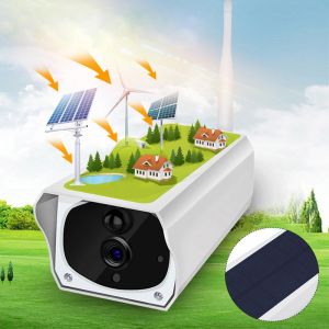 מבצעי Black Friday מצלמות אבטחה HD 1080P Solar IP Camera Wireless Wifi Surveillance Camera Monitor Audio Outdoor IP67 Waterproof