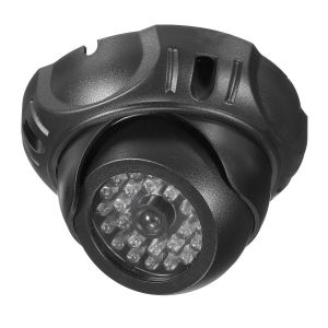 מבצעי Black Friday מצלמות אבטחה Dummy Fake CCTV Dome Camera Home Surveillance Security Flashing Red LED Light