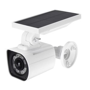 מבצעי Black Friday מצלמות אבטחה 8 LED Solar Powered Security Light Simulation Camera Motion Sensor Light Waterproof IP66
