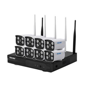מבצעי Black Friday מצלמות אבטחה ESCAM WNK803 8CH 720P Wireless NVR Kit Outdoor IR WiFi IP Camera Surveillance Home Security System