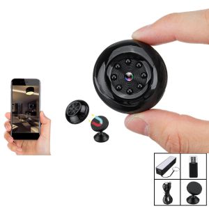 מבצעי Black Friday מצלמות אבטחה SQ17 Mini IP Camera Wireless WiFi HD 1080P 120° Home Security Camera Night Vision