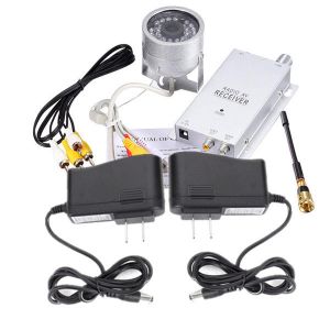 מבצעי Black Friday מצלמות אבטחה 1.2G CCTV Camera 30 LED IR Night Vision Outdoor Wireless CMOS Camera Audio/Video Receiver