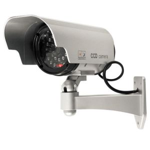 מבצעי Black Friday מצלמות אבטחה Solar Powered Fake Camera Outoodr Dummy Bullet CCTV Security Surveillance Camera Blinking IR LED