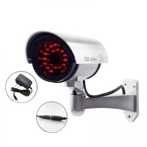 מבצעי Black Friday מצלמות אבטחה CA-11-05 2-in-1 Power Supply 30pcs IR LED Light Outdoor Fake CCTV Dummy Simulational Camera