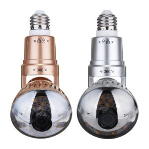 מבצעי Black Friday מצלמות אבטחה 3.6mm Wireless Mirror Bulb Security Camera DVR WIFI LED Light IP Camera Motion Detection 