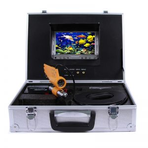 מבצעי Black Friday מצלמות אבטחה CR110-7 Under Water Fishing Camera System with 7 inch LCD Monitor 12pcs White LED Single Rod Camera