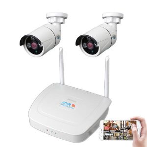 מבצעי Black Friday מצלמות אבטחה 2CH WIFI Wireless CCTV Surveillance System Kit  1080P NVR IP Security Camera System Video Surveillance Kit
