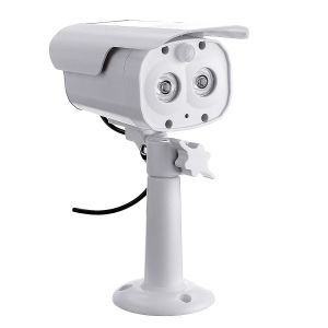 מבצעי Black Friday מצלמות אבטחה Solar Powered Simulation PIR Sensor Camera Detector CCTV Camera Dummy LED Light