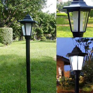 מבצעי Black Friday תאורה לגינה Solar Power LED Path Way Wall Landscape Garden Fence Solar Garden Light Post Outdoor Light