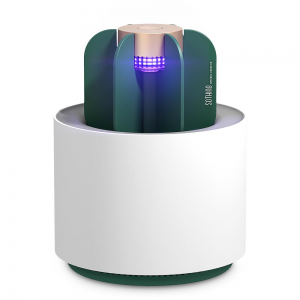 מבצעי Black Friday קוטלי יתושים [Optimized version] New Sothing Cactus Mosquito Killer Light Eletric USB UV Light Mosquito Repellent Trap Smokeless Odorless Outdo