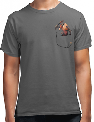 מבצעי Black Friday בגדי ילדים    Cute pocket Rafiki Baboon Monkey- The Lion King Movie character Inspired T-Shirt