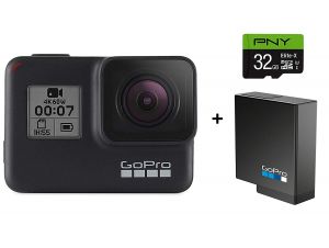 מצלמת GoPro HERO7 עם סוללה וכרטיס 32GB