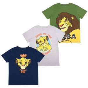 מבצעי Black Friday בגדי ילדים חולצת מלך האריות דיסני, מכוניות או מיקי מאוס לילדים