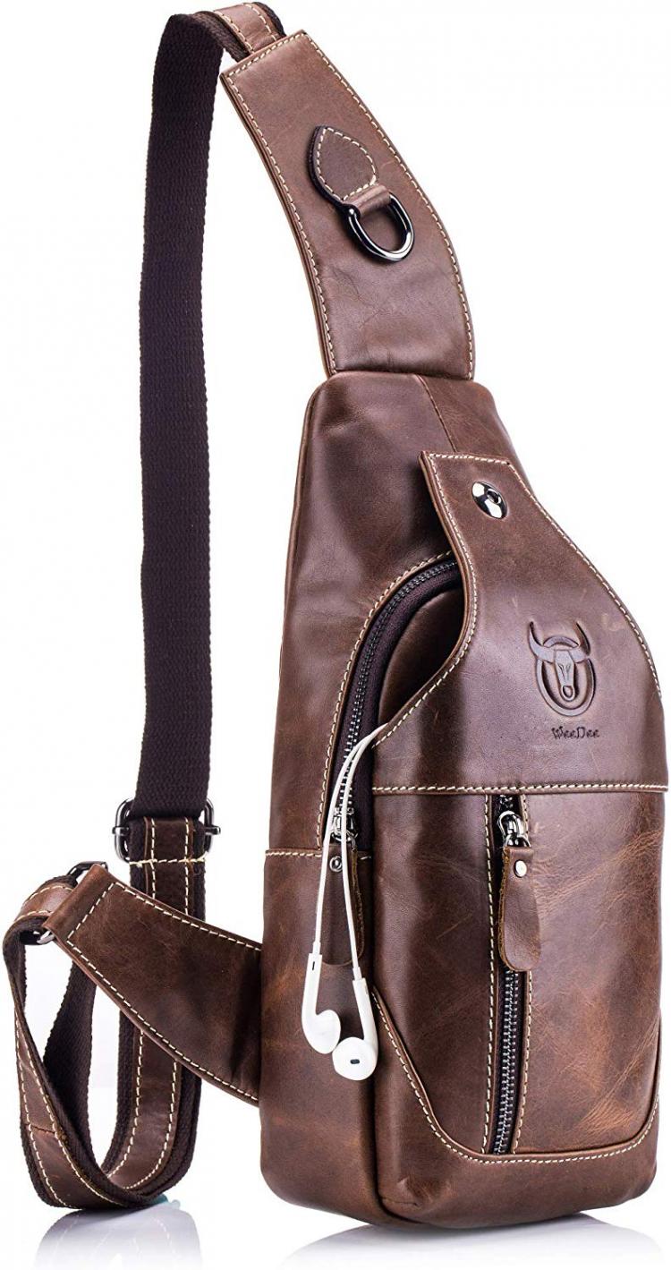 men's anti theft cross body bag