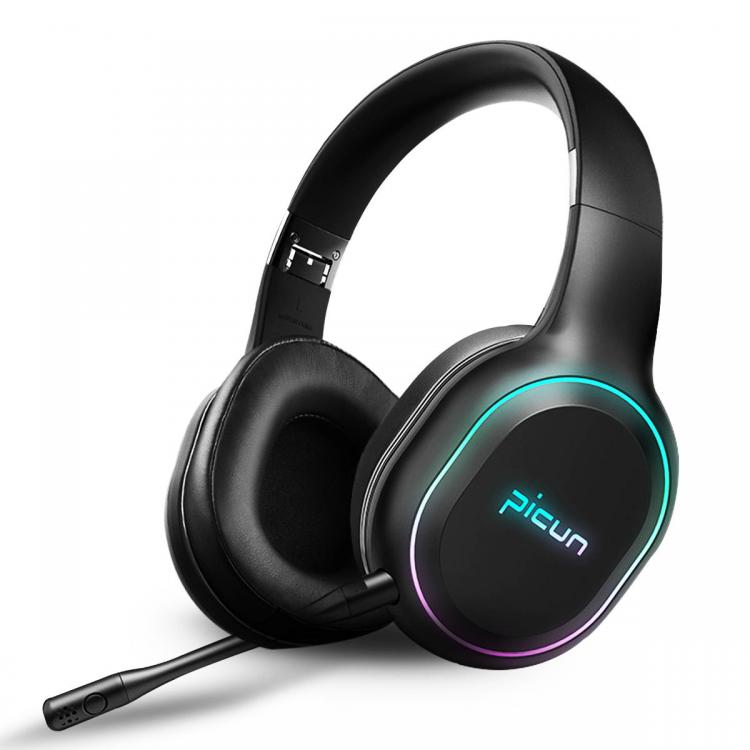 מבצעי Black Friday אוזניות Picun P80S bluetooth 4.1 Gaming Headset LED Lighting Noise Cancelling Wireless Headphone With Mic