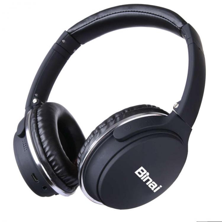 מבצעי Black Friday אוזניות Binai New-35t Hifi Wireless bluetooth Headphone Noise Cancelling Stereo Headset for iPhone 8 Xiaomi
