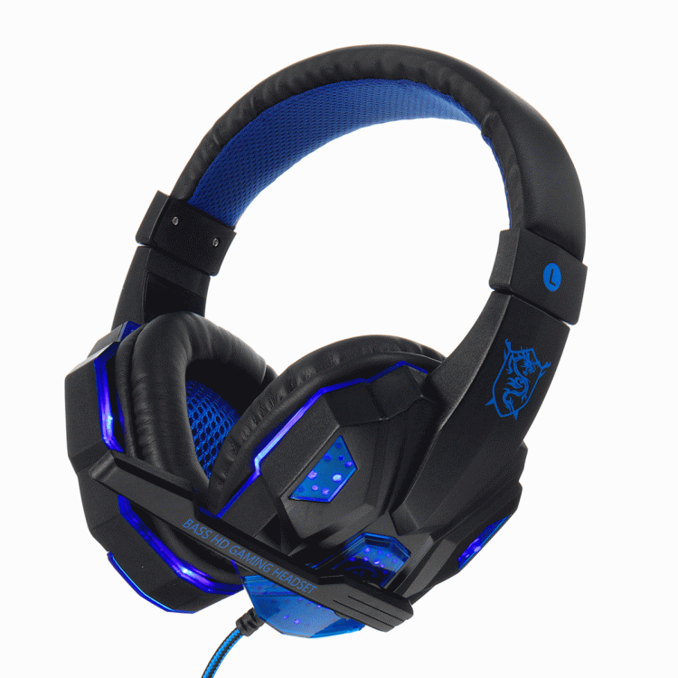 מבצעי Black Friday אוזניות 3.5mm LED Light Gaming Headset Stereo Noise Cancelling Headphone With Mic for E-sports