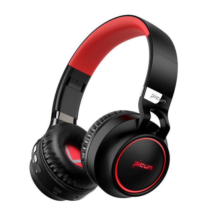 מבצעי Black Friday אוזניות Pincun P60 Wireless bluetooth Headphone Foldable CVC Noise Cancelling TF Card Aux-in Stereo Headset