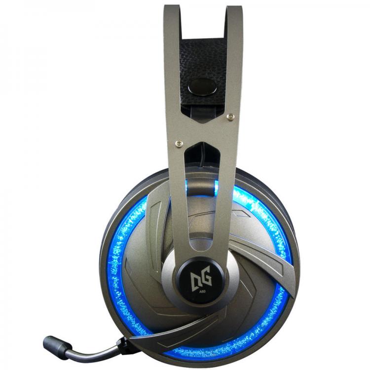 מבצעי Black Friday אוזניות A60 Gaming Headphone USB 7.1 Channel RGB Light Over-ear Stereo Headset for Laptop Computer