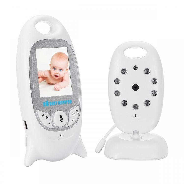 מבצעי Black Friday מצלמות אבטחה Wireless Video Baby Monitors Color Security Camera 2 Way Night Vision Infrared LED Temperature Monitoring and 8 Lullaby