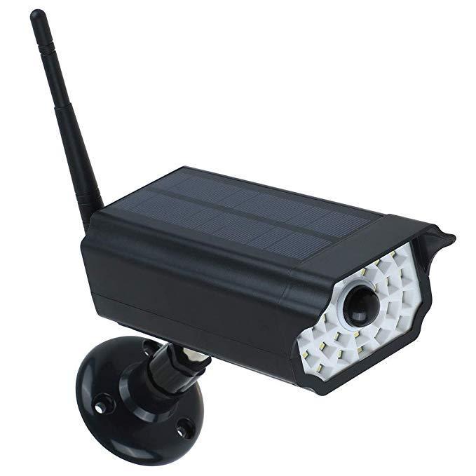 מבצעי Black Friday מצלמות אבטחה GUUDGO Solar Flashing LED Light F ake Cameras Surveillance Cameras Dummy Video CCTV Solar Simulation Camera with Infrared Sense