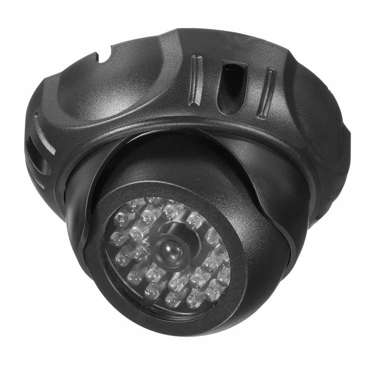 מבצעי Black Friday מצלמות אבטחה Dummy Fake CCTV Dome Camera Home Surveillance Security Flashing Red LED Light