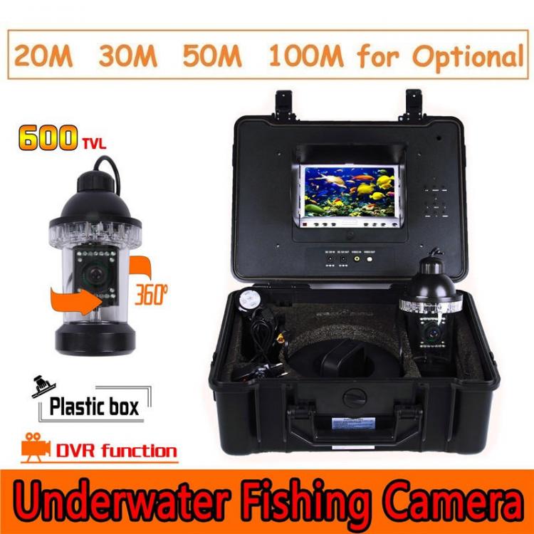 מבצעי Black Friday מצלמות אבטחה CR110-7B Waterproof Under Water Video Camera System with Light Fishing Monitoring 700TVL Built in DVR