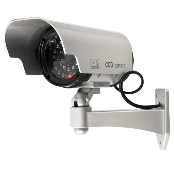מבצעי Black Friday מצלמות אבטחה Solar Powered Fake Camera Outoodr Dummy Bullet CCTV Security Surveillance Camera Blinking IR LED