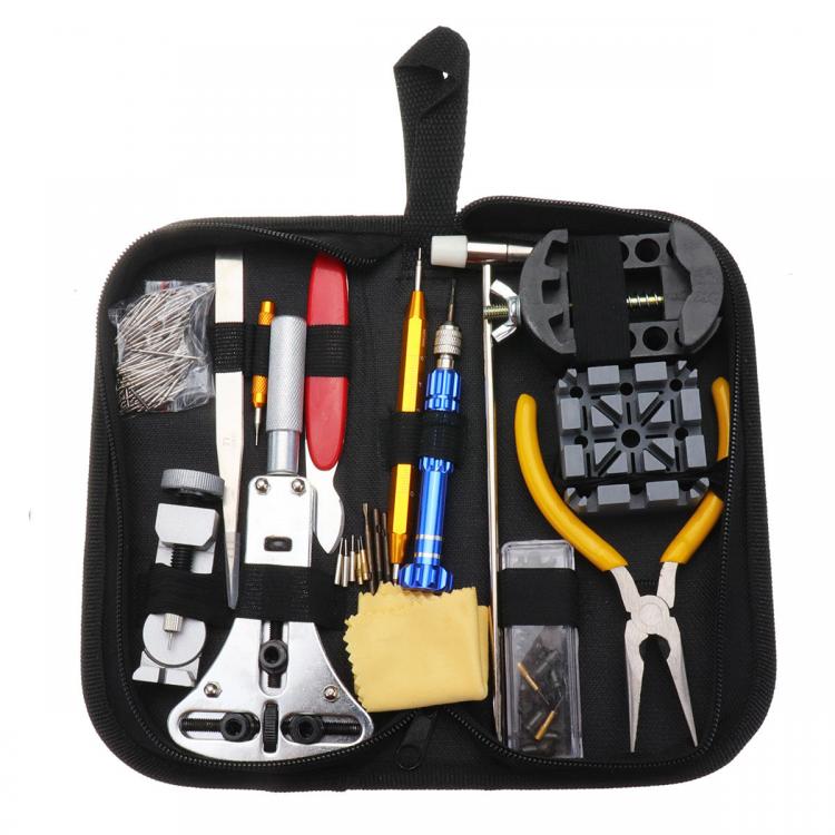 מבצעי Black Friday מצלמות אבטחה 168Pcs Set of Repair Tool Watch Clock Repair Kit Opener Link Pin Remover Set Spring Bar Watchmaker