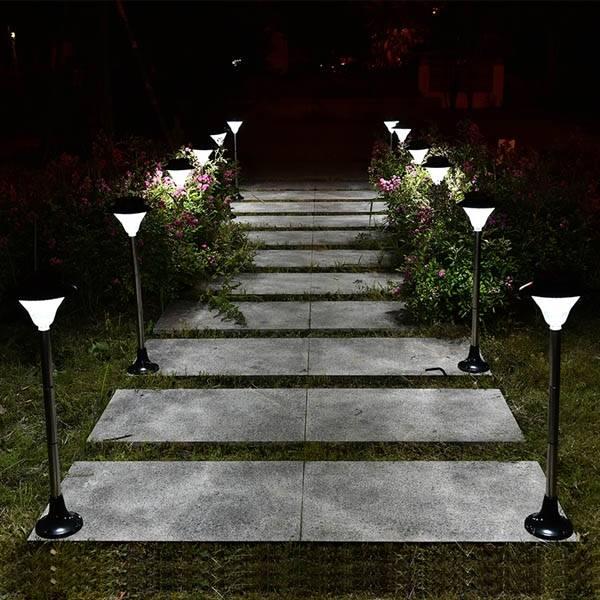 מבצעי Black Friday תאורה לגינה Solar LED Light Outdoor Courtyard Garden Lawn Waterproof Street Lamp