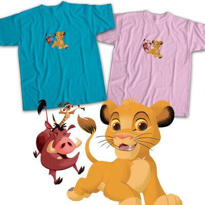 Lion King Simba Pumbaa Timon Best Friends Cartoon Movie Cute Unisex Tee  T-Shirt | בגדי ילדים