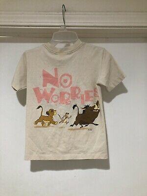 מבצעי Black Friday בגדי ילדים    Vintage 90s The Lion King Hakuna Matata T Shirt Kids Size Small Disney USA Rare